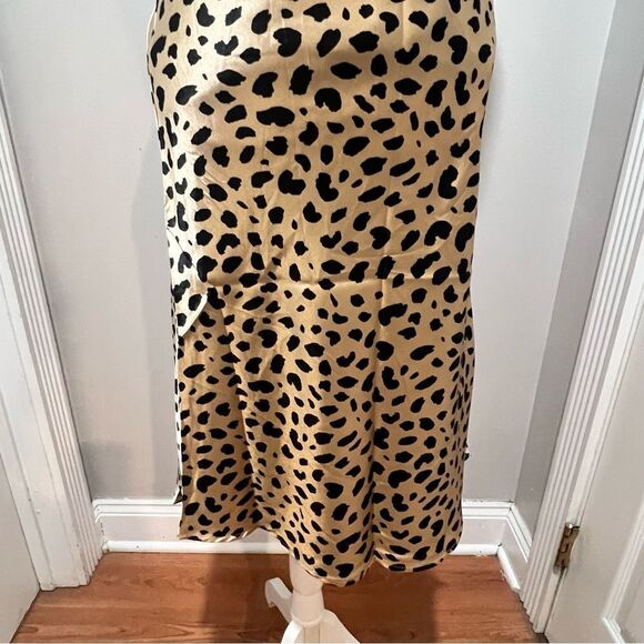 NWT Kourt midi Animal Print Tan and Black Skirt size xxs womens - Picture 10 of 16